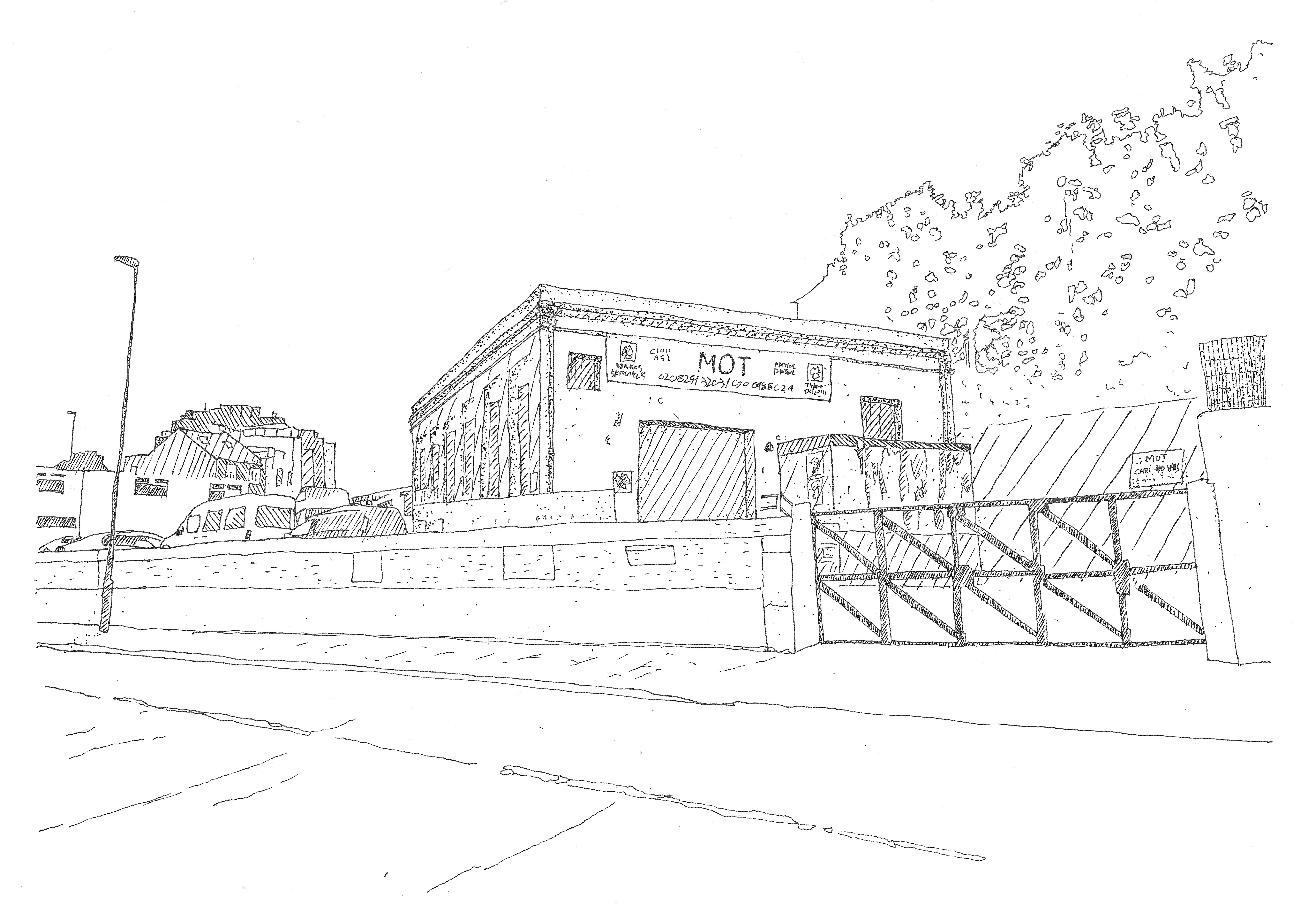 View of an MOT centre at one of the Citizen Sense monitoring sites